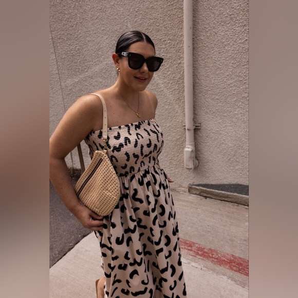 a new day Beige and Black Patterned Dress - Picture 11 of 11